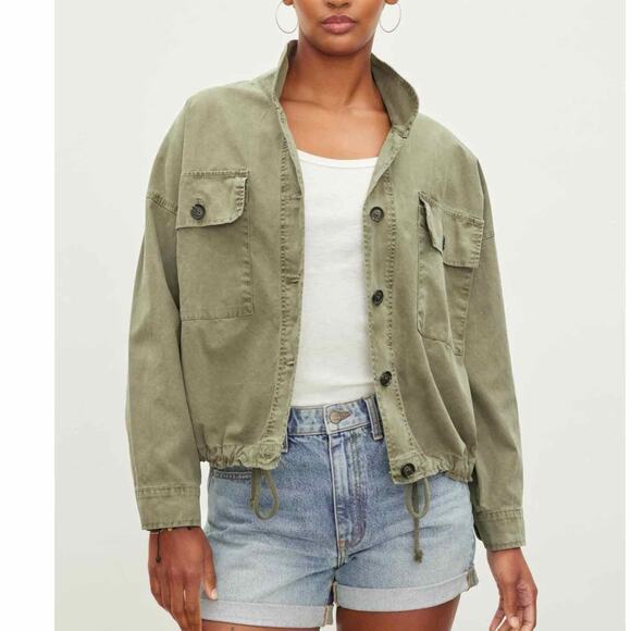 Velvet by Graham & Spencer Nicola Casual Jacket Size Large Green - Picture 7 of 13